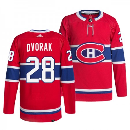 Mænd NHL Montreal Canadiens Trøje Christian Dvorak 28 Adidas Rød Authentic